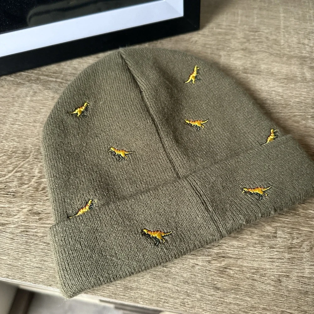 Military Green Barts Dinosaur toddler beanie #skater - Picture 4 of 5